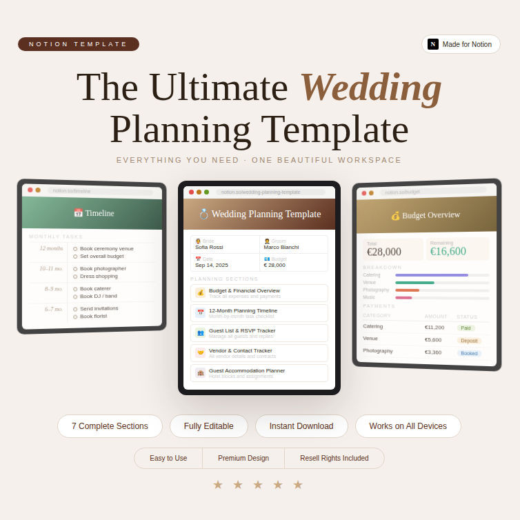 Wedding Planner Bundle